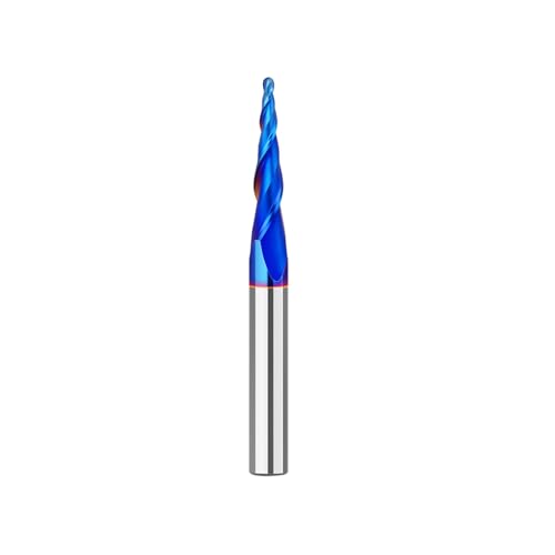 Boxonly Gerader Fräser mit zwei Rillen, 1/4-Zoll-Schaft, 2 mm Schnittdurchmesser und 25,4 mm Schnittlänge, Wolframkarbidspitze, gerader Fräser-Bit von Boxonly