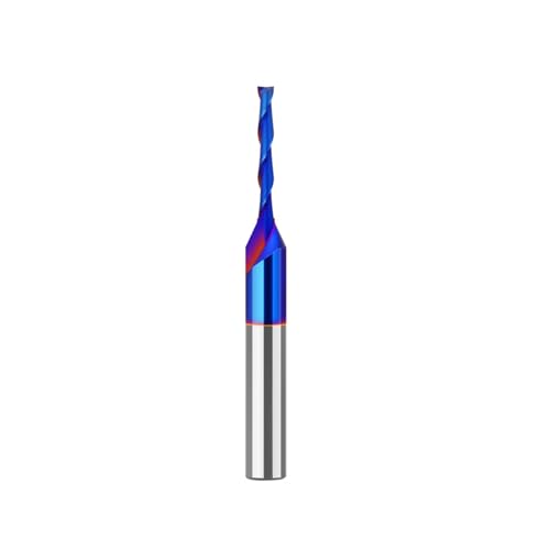 Boxonly Gerader Fräser mit zwei Rillen, 8 mm Schaft, 0,3 cm Schnittdurchmesser und 25,4 mm Schnittlänge, Wolframkarbidspitze, Fräser, gerader Fräser, massiver Karibide-Bit, UP Cup von Boxonly