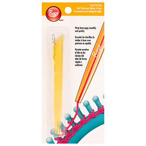 Boye 3702005001 Loom Pen, Kunststoff, gelb, 1 Stück (1er Pack) von Boye