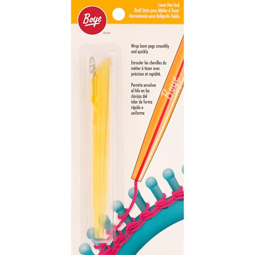 Boye 3702005001 Loom Pen, Kunststoff, gelb, 1 Stück (1er Pack) von Boye