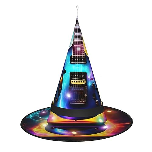 BrUgui LED-Hexenhut, Partyhut mit bunten Lichtern und einzigartigem klappbarem Halloween-Design von BrUgui