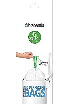 6 x Brabantia Müllbeutel G, 23-30 Liter - 20 Beutel von Brabantia