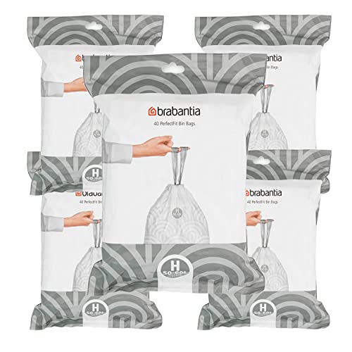 Brabantia, Müllbeutel, Größe H, 50 - 60 l, 30 Beutel (6er-Packung) von Brabantia