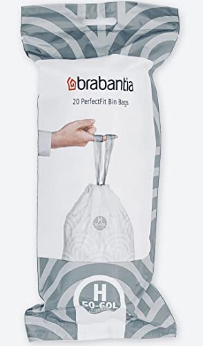 Brabantia Müllbeutel, Größe H, 50-60 L, 60 Beutel von Brabantia