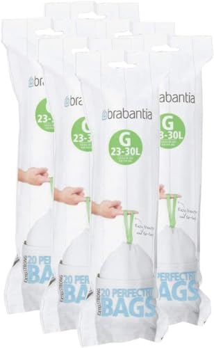 Brabantia PerfectFit G Müllbeutel, 30 l, 20 Stück, 6 Stück von Brabantia