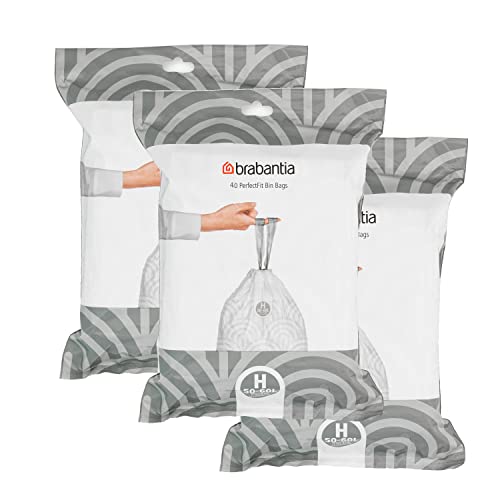 Müllbeutel, Größe H, 50-60 l, 40 Beutel (3 Stück) von Brabantia