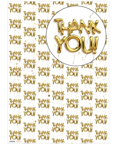 Brainbox Candy Geschenkpapier "Thank You", 2 Bögen Premium-Geschenkpapier, Unisex-Design von Brainbox Candy