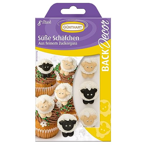 BackDecor süße Kuschelschäfchen | Schafe aus Zucker | essbar | Bauernhof von Brand New Cake