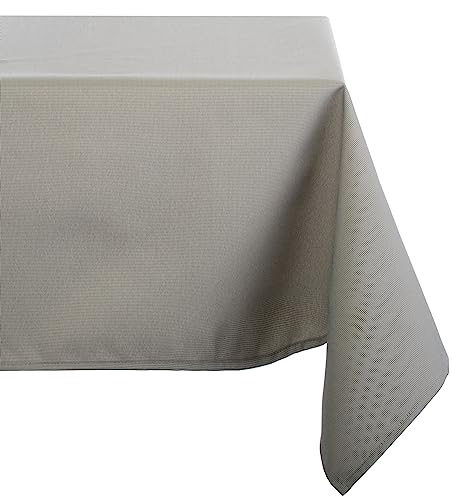 Brandsseller Tischdecke 85 x 85 cm Outdoor/Indoor Lotuseffekt Wasser- und Schmutzabweisend Grau von Brandsseller