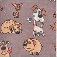 Jersey-Stoff "Sweet Dogs" von Braun