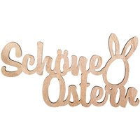 Schriftzug "Schöne Ostern" von Braun