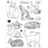 Stempel-Set "Katzen" von Braun