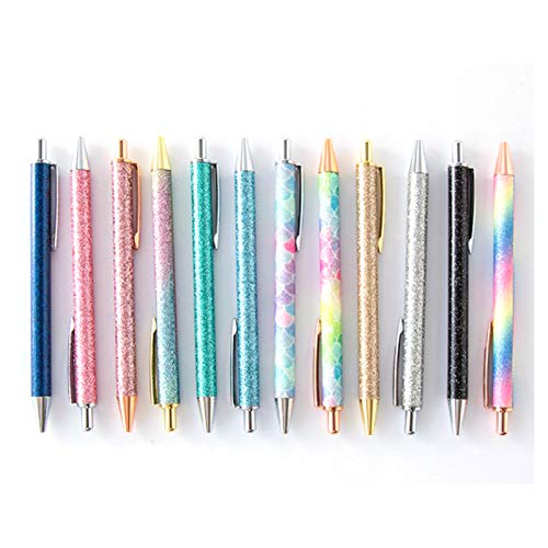 Breeshy 20 StüCk Kugelschreiber 1.0Mm Glitter Pailletten Kristallstift Farben Student Stationery Office Writing von Breeshy