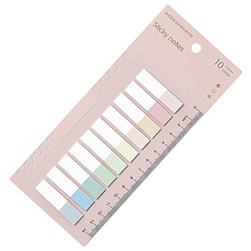 Breeshy 200 Farbige Seiten Marker, Kleben Streifen im 10 Farben, Neon Haft Notizen, Wasserfeste Beschreibbare Seiten Flaggen, Stil 5 von Breeshy