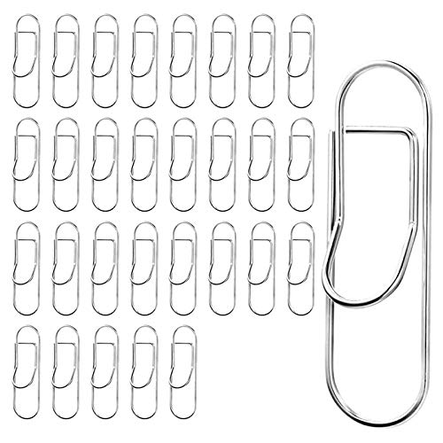 Breeshy 30 StüCk Stift Halter Clip Metall Stift Clip BüRoklammer für Notebook Journal BüRo Klammer Bild Briefpapier Versorgung (Silber) von Breeshy