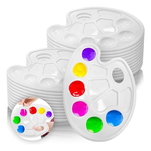 Breeshy Malpalette – Packung mit 24 Farbpaletten, Palette für Kinder und Erwachsene von Breeshy