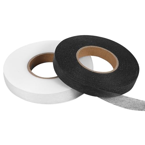 2 Pack Saumband Zum Aufbügeln Waschfest Bügelband Hose Kürzen Bügelband Zum Kürzen Von Gardinen Klebeband Zum Aufbügeln Gardinenband Nahtband Saumvlies Reparieren Flicken Für Stoffen Vorhänge Kleidung von Bremorou