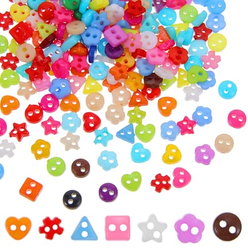 210 Stück Bunte Knöpfe In Verschiedenen Formen Bastelknöpfe Candyfarben Kunststoff Set Farbige Verschiedene Größen Und Farbe für Diy Basteln Nähen Handwerk Scrapbooking Painting Geschenk Dekorieren 210 Stück Bunte Knöpfe In Verschiedenen Formen Bastelknöpfe Candyfarben Kunststoff Set Farbige Verschiedene Größen Und Farbe für Diy Basteln Nähen Handwerk Scrapbooking Painting Geschenk Dekorieren von Bremorou