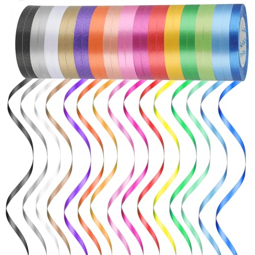 30 Rollen Ringelband In Bunten Farben Geschenkbänder Set 10m Geschenkbänder Für Geburtstag Luftballons Curling Ribbon Rolle Für Hochzeit Florist Luftballon Weihnachten Schleifen Geschenkverpackung von Bremorou