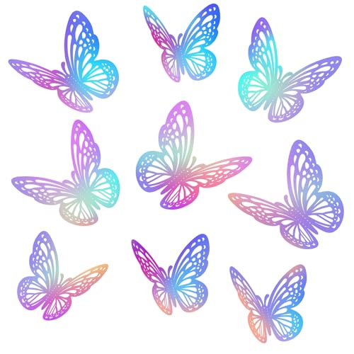 48 Stück Schmetterlinge Deko Schultüte Schmetterling 3D Schmetterling Aufkleber Schmetterling Sticker Set Kinder Glitzer Schmetterlings Wasserfester Klebstoff Für Sammelalbum Tagesplaner (3) von Bremorou