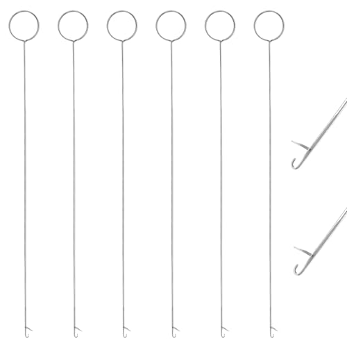 6 Pcs Lang Wendenadel Metall Schlaufenwender Loop Turner Nähwerkzeug Kordelzugeinfädler Knüpfhaken Häkelwerkzeug mit Latch Nähwerkzeuge Einfädler Gehäkelter Nadel für Gürtel Stoffschlauchbänder 6 Pcs Lang Wendenadel Metall Schlaufenwender Loop Turner Nähwerkzeug Kordelzugeinfädler Knüpfhaken Häkelwerkzeug mit Latch Nähwerkzeuge Einfädler Gehäkelter Nadel für Gürtel Stoffschlauchbänder von Bremorou