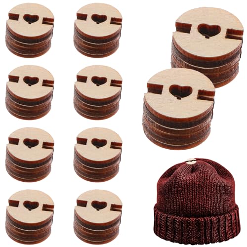 60 Stück Pompom-Knöpfe aus Holz, handgefertigt, abnehmbare Liebesknöpfe, Kunstfell, Pompons, Verschlusshalter, Nähen, Kleidung, Zubehör zum Stricken, Mützen, Basteln, Dekoration, Damen 60 Stück Pompom-Knöpfe aus Holz, handgefertigt, abnehmbare Liebesknöpfe, Kunstfell, Pompons, Verschlusshalter, Nähen, Kleidung, Zubehör zum Stricken, Mützen, Basteln, Dekoration, Damen von Bremorou