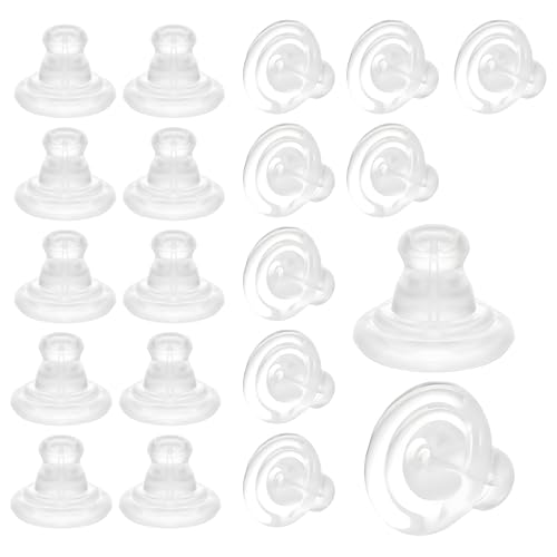 Silikon-Ohrring-Verschlüsse für Drahtohrringe, Verriegelung für Ohrstecker/Tropfen, schwerer Komfort, Gummi-Ohrring-Verschlüsse für Ohrstecker, Sicherheits-Stopper für Damen und Herren, 10 Stück (20) Silikon-Ohrring-Verschlüsse für Drahtohrringe, Verriegelung für Ohrstecker/Tropfen, schwerer Komfort, Gummi-Ohrring-Verschlüsse für Ohrstecker, Sicherheits-Stopper für Damen und Herren, 10 Stück (20) von Bremorou