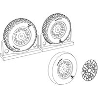 F4U Corsair Diamond Thread Wheels set von Brengun