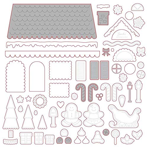 Warme Winter Haus Tür Fenster Kranz Weihnachtsbaum Liebe Herz Stanzformen und Stempel-Sets für Kartenherstellung DIY Scrapbooking Papier Basteln Prägeschablone Stanzschablone Handamde Handwerk von Briartw