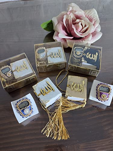 Bridesh 20 Stück Mini Koran Digital Tasbeeh Geschenkset, islamische Partygeschenke, muslimische Hochzeitsgeschenke, islamische Geschenkbox, Eid Geschenk, Ramadan Geschenk von Bridesh