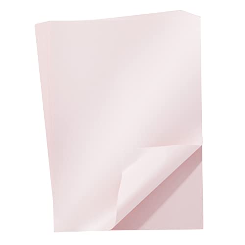 50 Blatt DIN A4 Perglanz-Papier Rosa-Metallic, Bastelpapier mit Perlmutt-Schimmer, 120 g/m² von Bright Creations