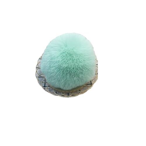 BrightGlow 30 Stück Kunstfell Bommel Pompons Weiche Pompons zum Basteln Flauschigen Plüsch Bälle Kunstfell-Pom-Poms Groß Pom Pom Bälle Kleine Kunstfell-Bälle Plüschbälle für DIY Mützen Mintgrün 4CM von BrightGlow