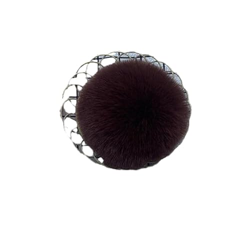 BrightGlow 30 Stück Kunstfell Bommel Pompons Weiche Pompons zum Basteln Flauschigen Plüsch Bälle Kunstfell-Pom-Poms Groß Pom Pom Bälle Kleine Kunstfell-Bälle Plüschbälle für DIY Mützen Kaffee 4CM von BrightGlow