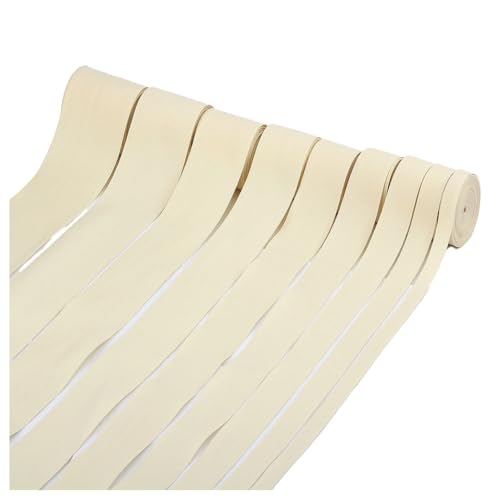 BrightGlow Baumwolle Nahtband 100% Baumwolle Gurtband 10 m Baumwollgewebe aus Leinwandbindung Tape Ribbon Baumwollband Dekoband für DIY Handwerk Nähen Kleidungszubehör Beige 10MM von BrightGlow