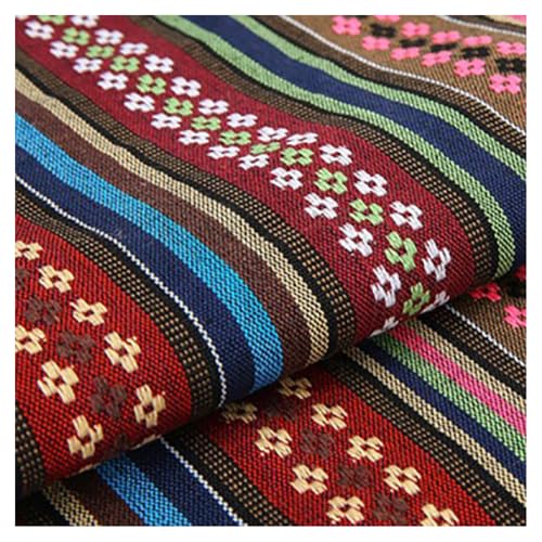 BrightGlow Baumwolle Stoff zum Nähen Ethnisches Muster Baumwollstoff Boho-Stoff Meterware Exotische Blumen Stoff Baumwoll-Leinenstoff Bunter Retro-Dekostoff Zum Nähen Kostümstoff 8# 100 X 150CM BrightGlow Baumwolle Stoff zum Nähen Ethnisches Muster Baumwollstoff Boho-Stoff Meterware Exotische Blumen Stoff Baumwoll-Leinenstoff Bunter Retro-Dekostoff Zum Nähen Kostümstoff 8# 100 X 150CM von BrightGlow