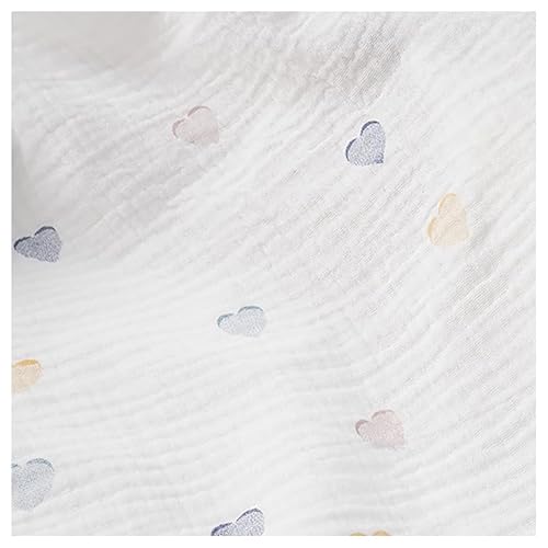 BrightGlow Baumwollstoff Meterware Musselin-Stoff 100% Baumwolle Kleinkinder Handwerken Nähen Stoff Double Gauze Stoff Bedruckte Kinderstoff Dekostoff Kostümstoff für Bekleidung Deko 8# 100X130cm BrightGlow Baumwollstoff Meterware Musselin-Stoff 100% Baumwolle Kleinkinder Handwerken Nähen Stoff Double Gauze Stoff Bedruckte Kinderstoff Dekostoff Kostümstoff für Bekleidung Deko 8# 100X130cm von BrightGlow