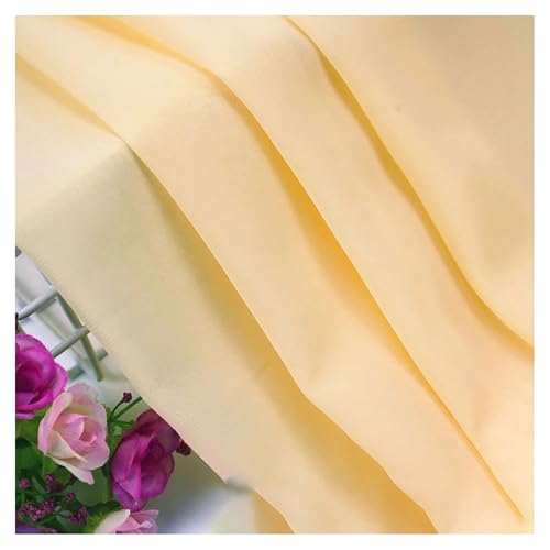 BrightGlow Chiffon-Stoff Meterware Hochzeitsstoffe Chiffon Tischläufer Stoffe zum Nähen Rustikaler Transparenter Stoff Bekleidungsstoffe Deko-Stoff für Hochzeit Party Champagner 100 X 150CM von BrightGlow