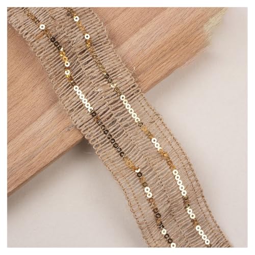 BrightGlow Juteband Vintage Spitzenband Geschenkband Mesh Juteband Dekoband Vintage Netzband Stoffband Bastelband Juteband Sackleinen Band für DIY Handwerk Weihnachten Deko Hochzeit G9# 10 M von BrightGlow