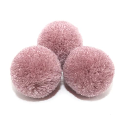 BrightGlow Kunstfell-Bälle 30 Stück Kleine Kunstfell Bommel Pompons Weiche Pompons zum Basteln DIY Pom Pom Bälle Flauschigen Plüsch Bälle Kunstfell-Pom-Poms für Mützen Beanies #1Lila 15mm von BrightGlow