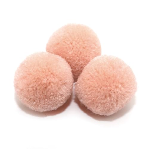 BrightGlow Kunstfell-Bälle 30 Stück Kleine Kunstfell Bommel Pompons Weiche Pompons zum Basteln DIY Pom Pom Bälle Flauschigen Plüsch Bälle Kunstfell-Pom-Poms für Mützen Beanies #1Rosa 15mm von BrightGlow