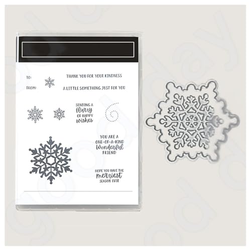 BrightGlow Weihnachten Transparente Stempel Set Stempel und Stanzschablonen Set Weihnachts Stanzformen Schablonen mit Santa Hirsch, Baum Silikonstempel und Stanzen Set für Weihnachten #11 13.99 von BrightGlow