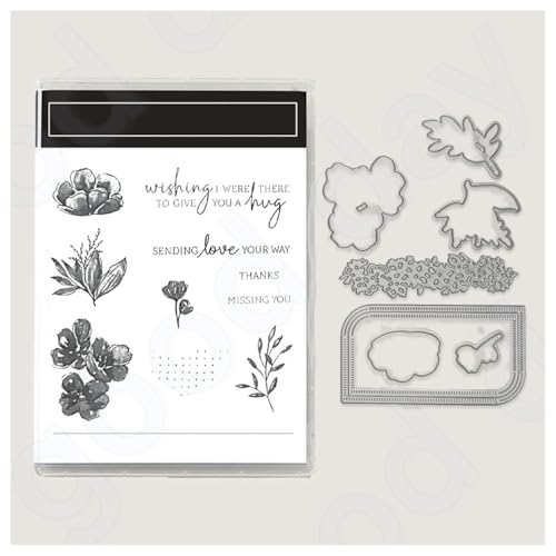 BrightGlow Weihnachten Transparente Stempel Set Stempel und Stanzschablonen Set Weihnachts Stanzformen Schablonen mit Santa Hirsch, Baum Silikonstempel und Stanzen Set für Weihnachten #2 13.99 von BrightGlow