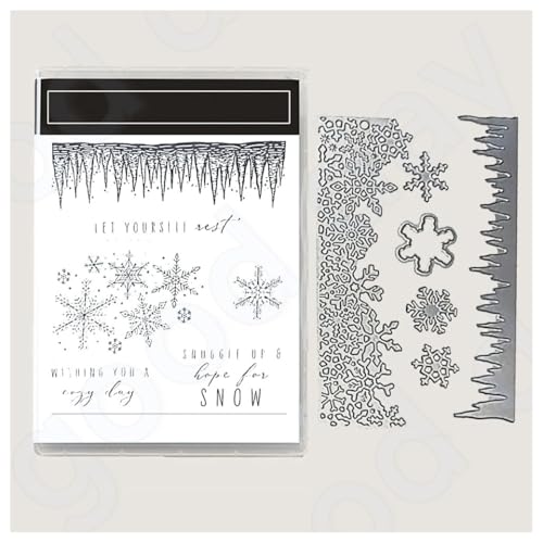 BrightGlow Weihnachten Transparente Stempel Set Stempel und Stanzschablonen Set Weihnachts Stanzformen Schablonen mit Santa Hirsch, Baum Silikonstempel und Stanzen Set für Weihnachten #8 13.99 von BrightGlow