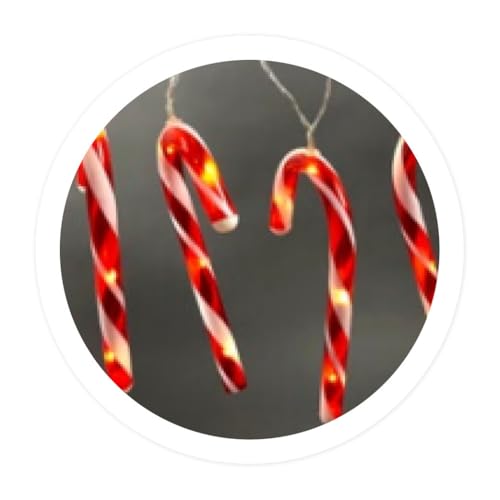 Brightium 1,2 m lange LED-Zuckerstangen-Lichterkette, batteriebetrieben, ideal zur Dekoration von Partys und zur Schaffung einer festlichen Atmosphäre. Brightium 1,2 m lange LED-Zuckerstangen-Lichterkette, batteriebetrieben, ideal zur Dekoration von Partys und zur Schaffung einer festlichen Atmosphäre. von Brightium