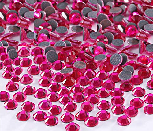 1400 Strass Steine Fuxia Fucsia DmC Qualità Hotfix Wärmeleitkleber Brillante Rosa Cristallo Hotfix Messung SS10 / 3MM BrillaBenny von BrillaBenny