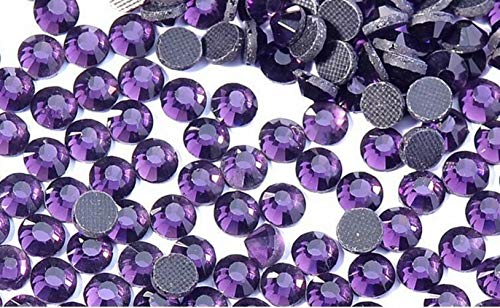 Brillabenny 288 Strasssteine Tansanit, Lila, zum Aufbügeln, DmC Qualität, Glitzer, Hotfix, Glas, Lilac, Violett, Hot Fix (SS30/6mm) von Brillabenny