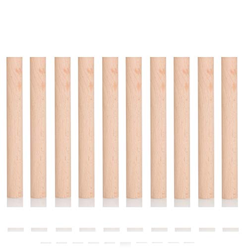 Holzdübel, 15 mm dick, 10 cm, 15 cm, 30 cm lang, 10 Stück, 10 cm von BrilliantBuys