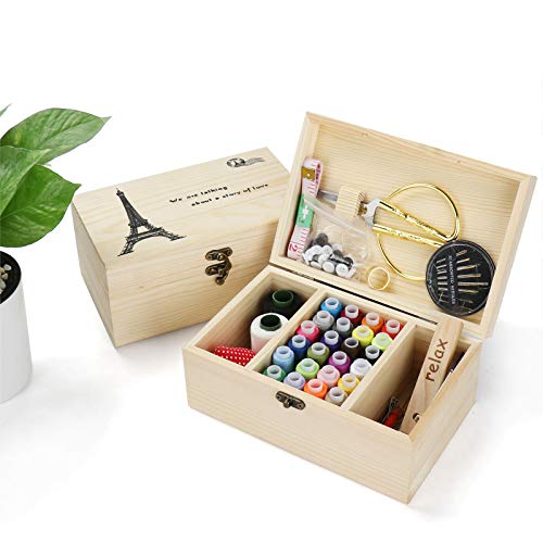 BrilliantDay Nähen Kit Nähkorb Notfall Nähkörbe mit Zubehör Haushalt Portable Näharbeit Box Haushalt Näh Set für Haus, Reisen Nähzeug Geschenk#1 von BrilliantDay