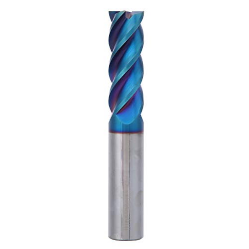 Brilluxa Fräser, NanO-beschichteter HRC65° CNC-Schaftfräser Neuester Fräser Wolframstahl 4 Schneiden Flachkopf CNC-Fräser 16x45x16Dx100L von Brilluxa