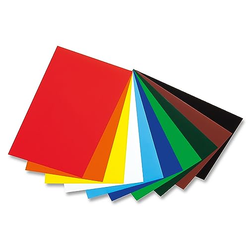 Sammelpapier, gummiert, verschiedene Farben von folia